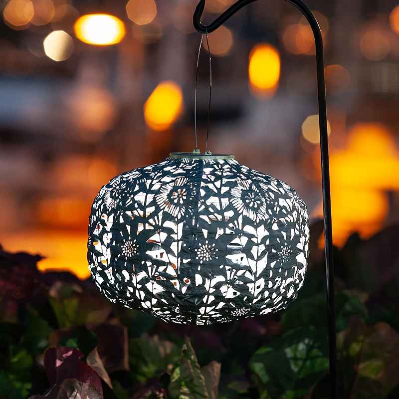 Sunflower Solar Lantern - Sage